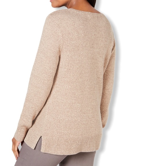 Karen Scott Cable-Knit Panel Sweater - Picture 2 of 4